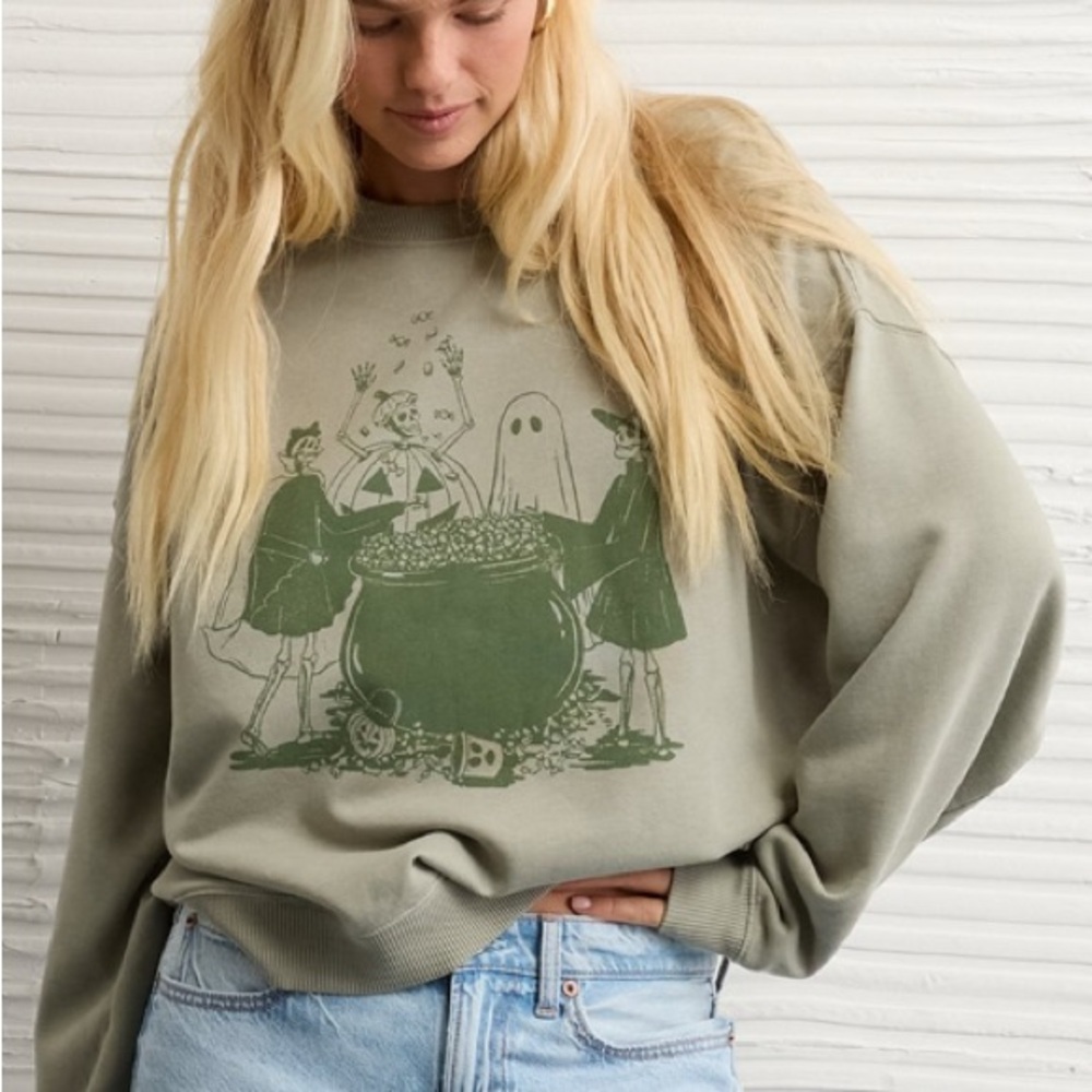 Sweatshirt AE graphic spooky cute - Size L